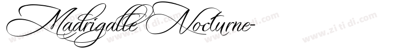 Madrigalle Nocturne字体转换